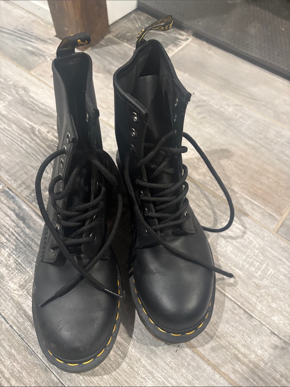 Dr. Martin black combat boot